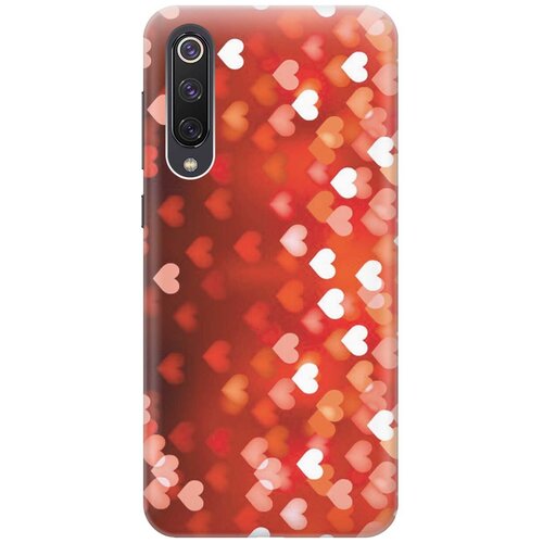 фото Gosso ультратонкий силиконовый чехол-накладка для xiaomi mi 9 se с принтом "бокэ из красных сердечек"