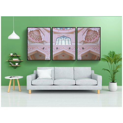 фото Набор модулных постеров для интерьера "мозаика, изобразительное искусство, цветение" 60x90 см. в тубусе, без рамки lotsprints