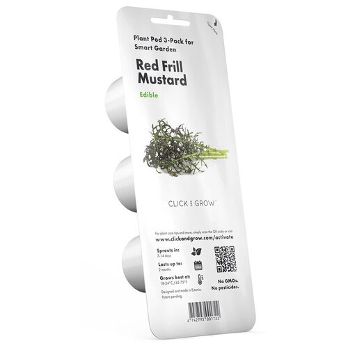 Набор картриджей для умного сада Click and Grow Refill 3-Pack Горчица Красная (Red Frill Mustard)