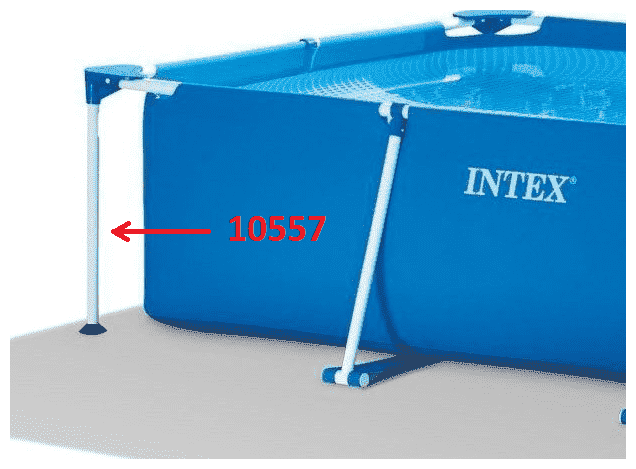 Вертикальная угловая опора для прямоугольных каркасных бассейнов Intex Rectangular Frame 10557