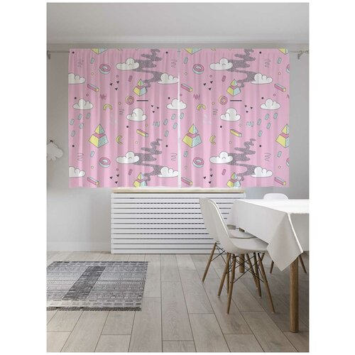 фото Шторы с фотопечатью "гламурная абстракция" из сатена, 290х180 см joyarty