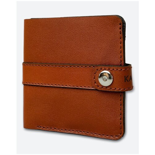 фото Кошелек kaza tomas-zip-4, фактура гладкая, коричневый