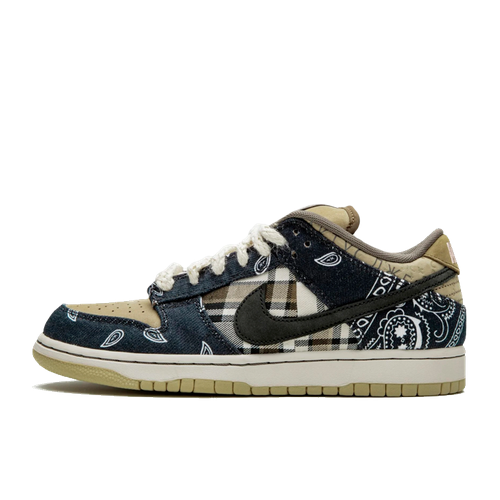 Кеды NIKE Dunk Low, размер 45 EU, коричневый, черный