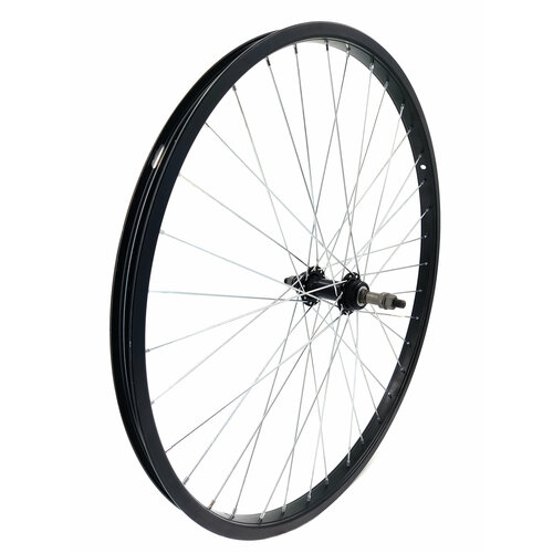 фото Колесо заднее 28" forward sw, под трещетку 5/6/7 скоростей 130 мм, 36h, ободной v-brake, rwr28bk36v95