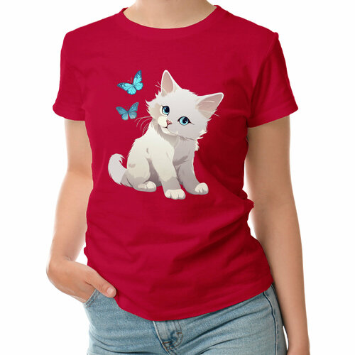 фото Футболка roly, размер l, красный