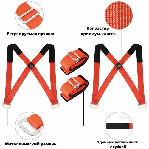 Такелажный ремень для переезда / Стропы для грузчиков - фотография № 7