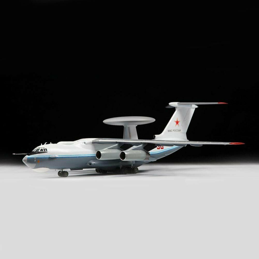 ZVEZDA Сборная модель Российский самолет дальнего радиолокационного обнаружения А-50 - фото №13