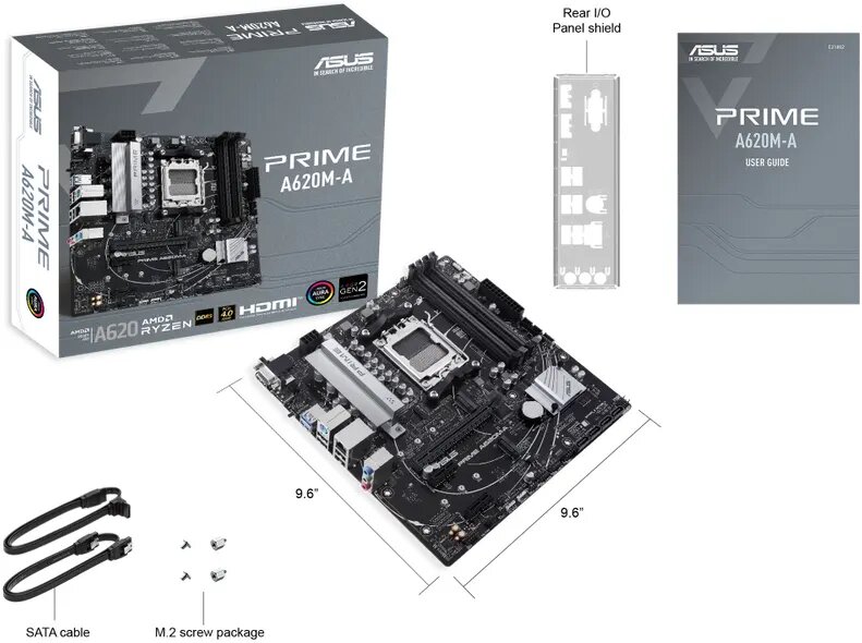 Материнская плата ASUS PRIME A620M-A-CSM