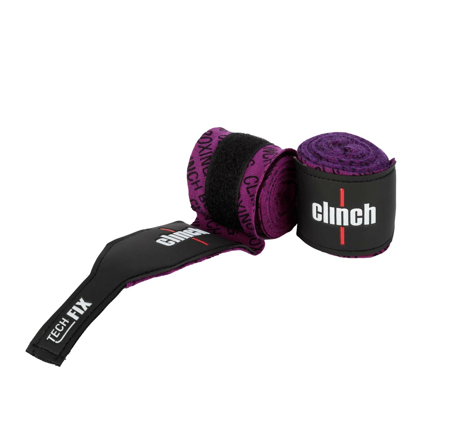 Бинты эластичные Clinch Boxing Crepe Bandage Tech Fix фиолетовые (длина 3.5 м)