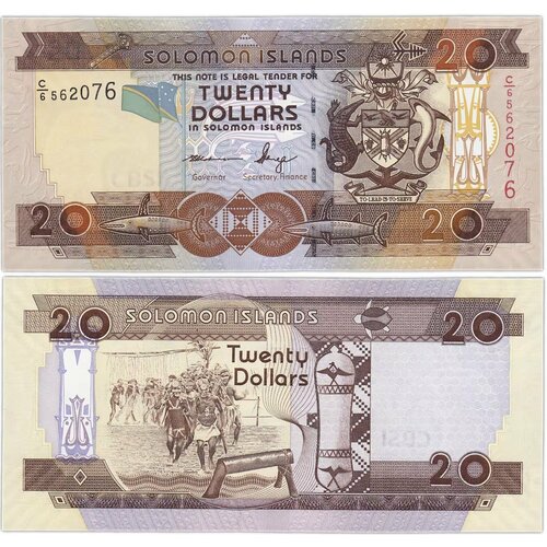 Соломоновы острова 20 долларов 2009-2011 либерия 20 долларов 2009 2011