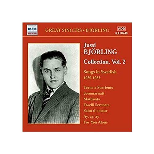 Jussi Bjorling-Collection 2*Songs In Swedish*De Curtis Geehl- Naxos CD Deu ( Компакт-диск 1шт)