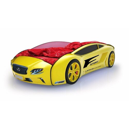 Кровать-машина жёлтая Roadster 