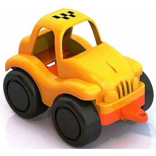 машинка игрушечная такси нордик желтый 1 упаковка Такси Нордик 11,5 см