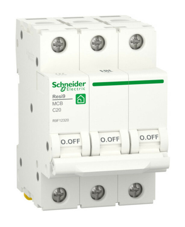 R9F12320 Автоматический выключатель Schneider Electric Resi9 20А 3п 6кА C