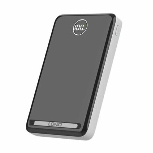 Внешний аккумулятор магнитный с беспроводной зарядкой LDNIO PQ17 Magnetic Wireless Power Bank 10000mAh внешний аккумулятор zens magnetic dual wireless powerbank 4000mah со встроенной подставкой чёрный zepp03m черный