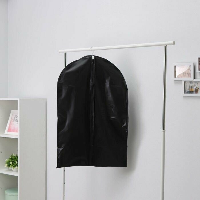 Чехол для одежды LaDom, 60х90 см, плотный, PEVA, цвет черный