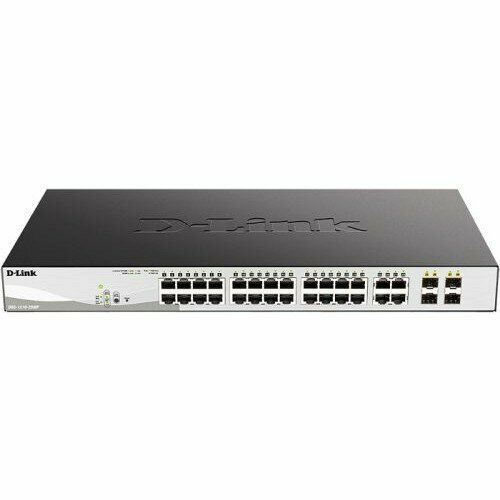 D-Link Сетевое оборудование DGS-1210-28MP F4A Настраиваемый L2 коммутатор с 24 портами 10 100 1000Base-T и 4 комбо-портами 100 1000Base-T SFP 24 4390300₽