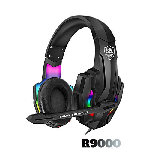 Игровая гарнитура для компьютера с микрофоном R9000 Проводные геймерские наушники Гарнитура для PC MAC разъем mini jack 35 Черный 1990₽