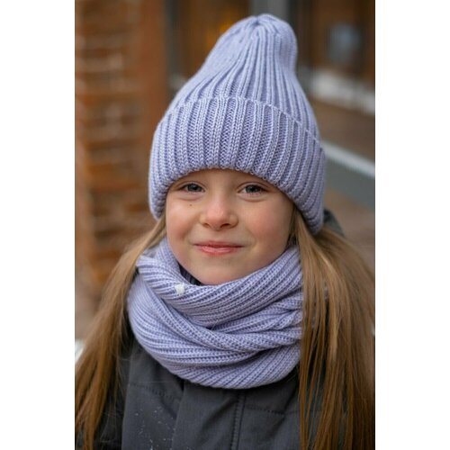 фото Шарф ko-ko-ko, 4-10 лет, фиолетовый