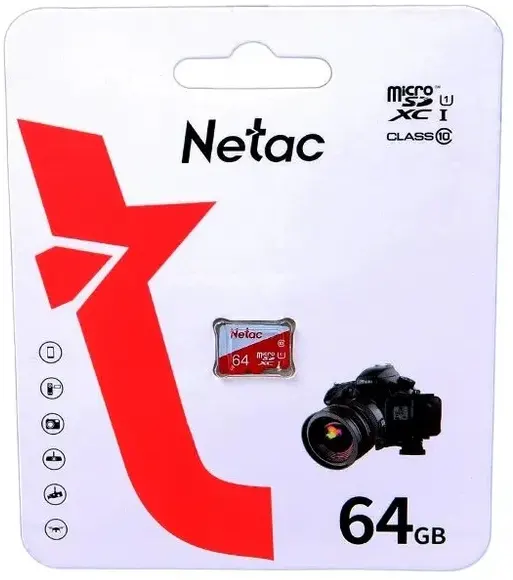 Карта памяти MicroSD 64Гб Netac P500 ECO + SD (NT02P500ECO-064G-R) - фотография № 2