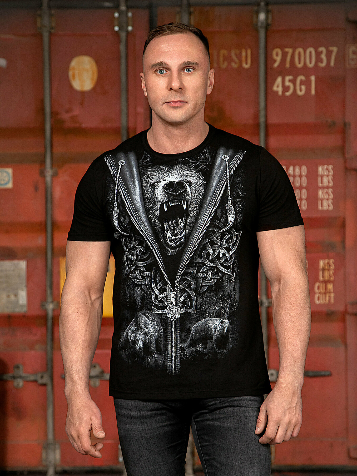 Футболка MixFix, размер XXL, черный — фото 1