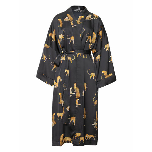 Пижама Малиновые сны, размер 48-50, черный inspire платье кимоно удлиненное фуксия