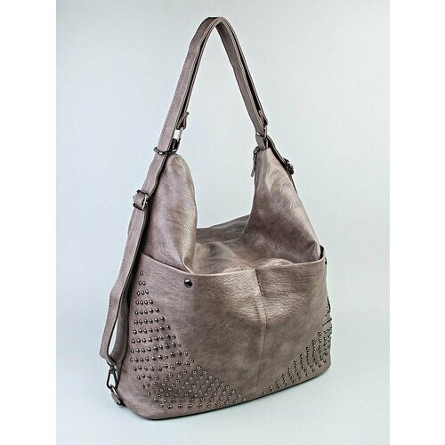 фото Сумка хобо 6615, фактура гладкая, хаки babak