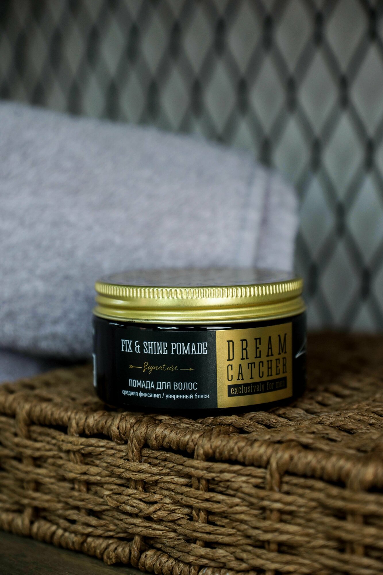 Dream catcher Помада для волос cредняя фиксация уверенный блеск Fix&Shine Pomade, 100 г (Dream catcher, ) - фото №11
