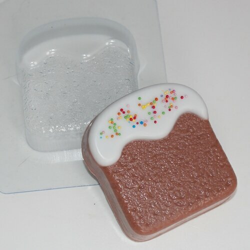Кулич плоский - форма для мыла пластиковая кулич пасхальный с бантом форма из толстого пластика для литья мыла шоколада гипса