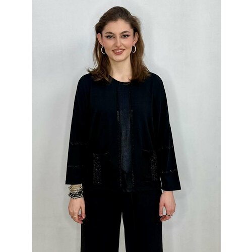 Джемпер, размер 48, черный