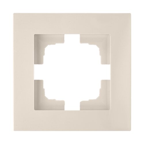 Рамка BYLECTRICA Стиль новый пластик цвет бежевый (ЮЛИГ.735212.551беж)
