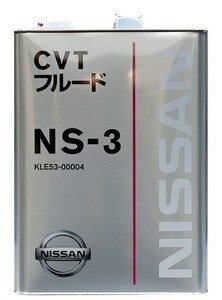 Масло трансмиссионное nissan 4л синтетика cvt ns-3