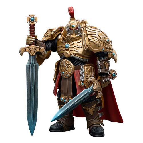 Фигурка JOYTOY Warhammer 40K Adeptus Custodes Blade Champion 1:18 фигурка warhammer 40 000 adeptus custodes – vexilus praetor 1 18 12 4 см