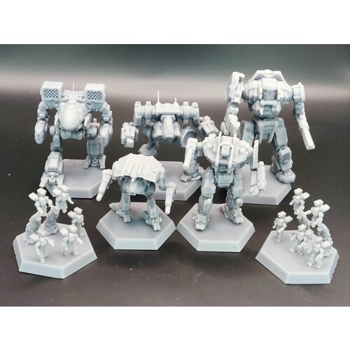 Набор Вторжение Кланов BattleTech battletech mercenary collection