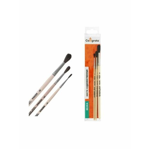 Набор кистей Белка 3 штуки Calligrata 365₽