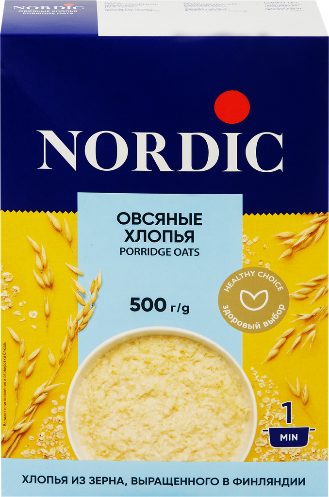 Хлопья Нордик, овсяные 500 г Nordic - фото №15