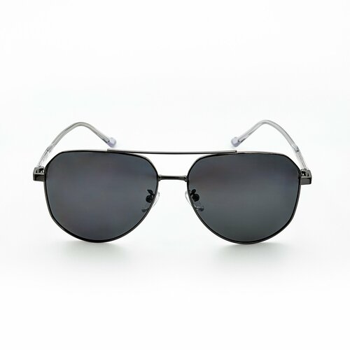 Солнцезащитные очки Boccaccio, серебряный, черный