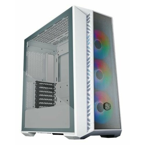 Корпус Cooler Master MasterBox 520 Mesh White MB520-WGNN-S00 cooler master mf120 12cm dc 12v argb cooling fan 4 pin pwm addressable rgb quiet cooler radiator for computer case chassis