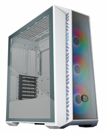 Корпус Cooler Master MasterBox 520 Mesh White MB520-WGNN-S00 USB3.0x1, USB-Cx1, Audio, ARGB fan x3, white, front Mesh panel,