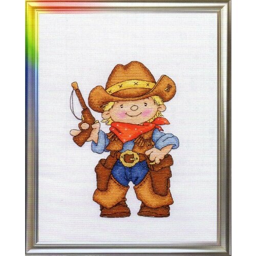 Храбрый шериф #Д-034 ЛанСвит Набор для вышивания 20 x 25 см Счетный крест