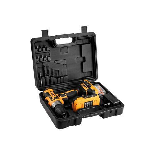 Аккумуляторная дрель-шуруповерт DEKO DKCD20FU-Li в кейсе набор 63 инструмента для дома 11502₽