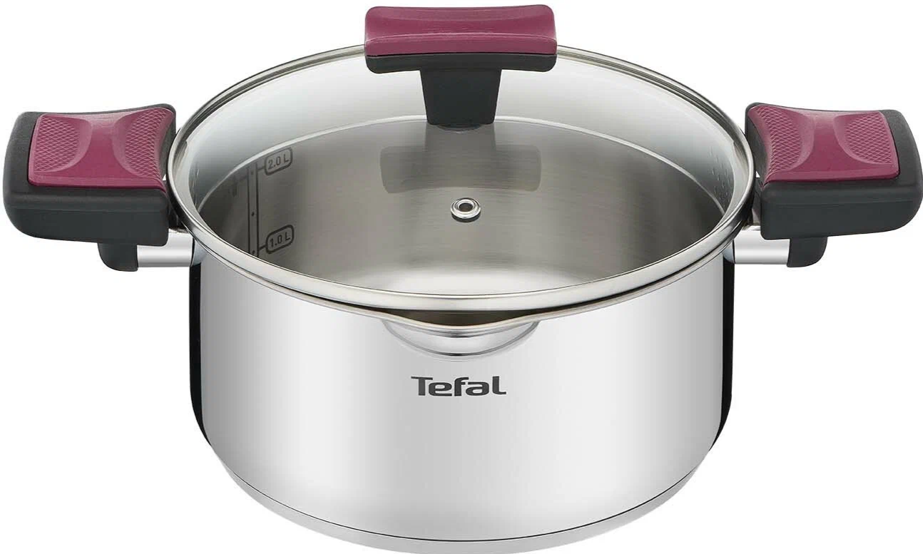 Кастрюля с крышкой Tefal Cook&Clip, 2,9 л (G7234474)