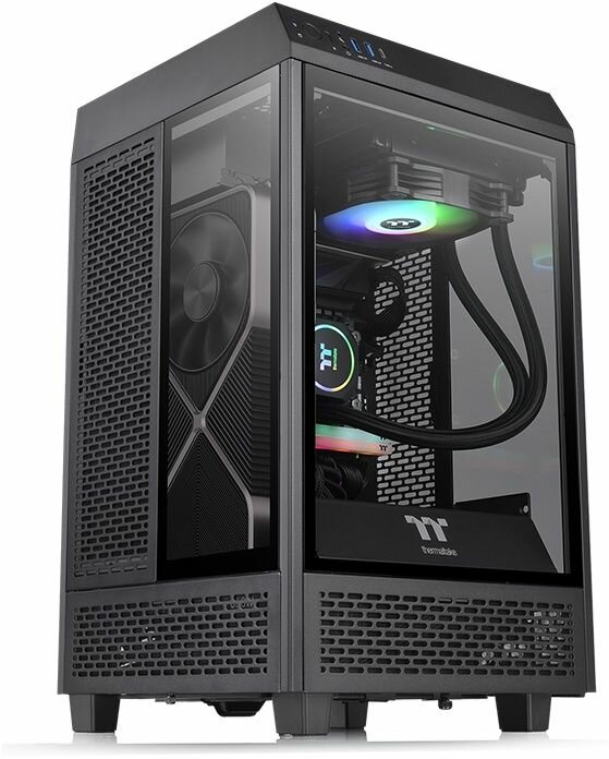 Компьютерный корпус Thermaltake The Tower 100 Mini Chassis, CA-1R3-00S1WN-00 black