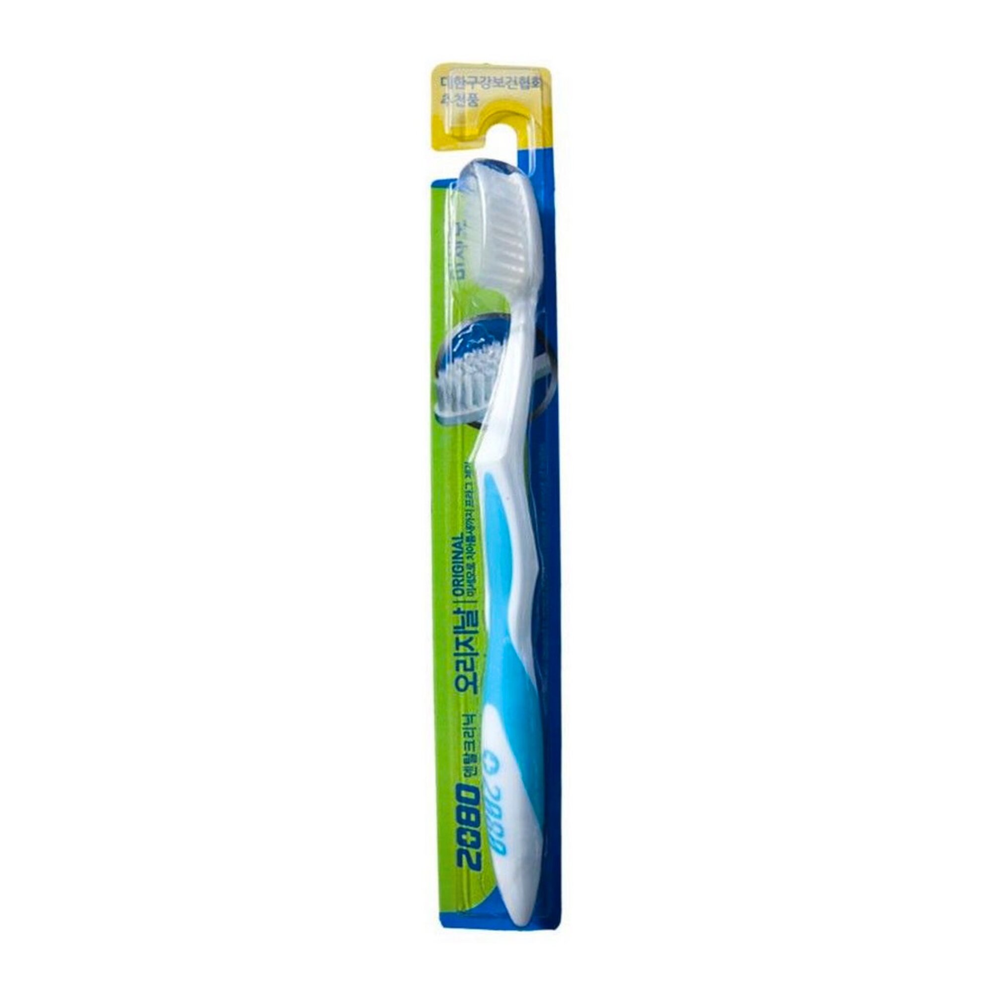 Зубная щетка средней жесткости KERASYS Dental Clinic 2080 Original Soft Toothbrush, голубой