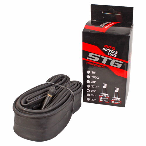 Камера велосипедная STG 26х1,75/1,95 автониппель 33мм