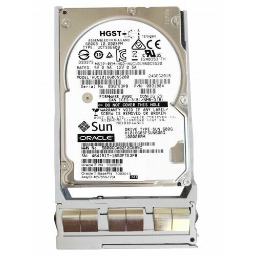 Жесткий диск Sun 7093029 600Gb 10520 SAS 35 HDD 99725₽