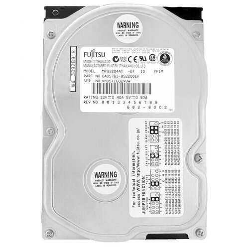 Жесткий диск Fujitsu CA05761-B52200EF 204Gb 5400 IDE 35 HDD 2285₽