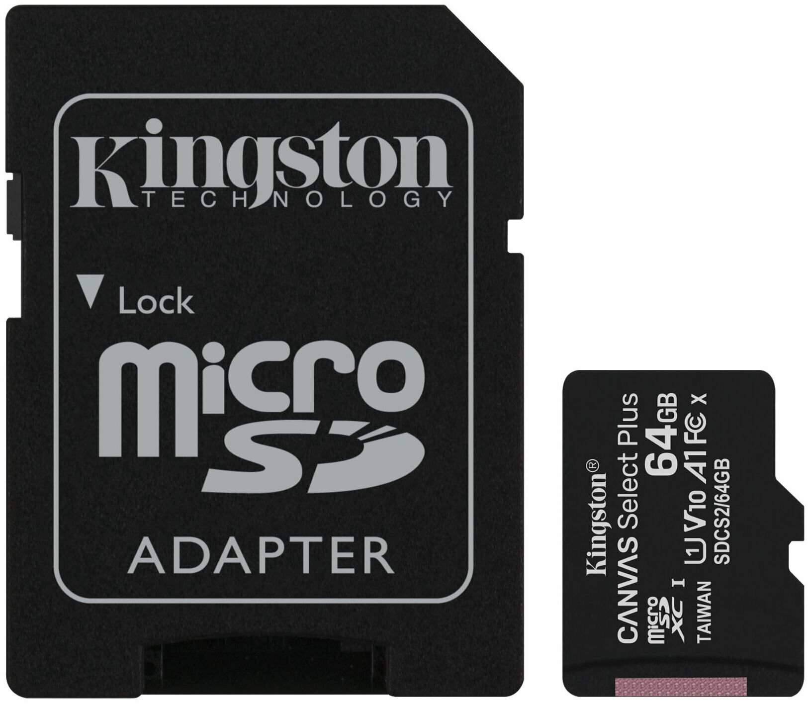 Карта памяти microSDHC UHS-I KINGSTON CanvSelect Plus 64 ГБ, 100 МБ/с, Class 10, , 1 шт., переходник SD - фото №17