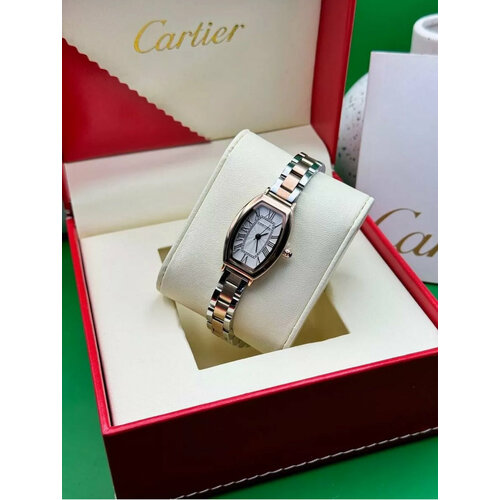 Наручные часы Cartier, серебристый/золотистый/белый