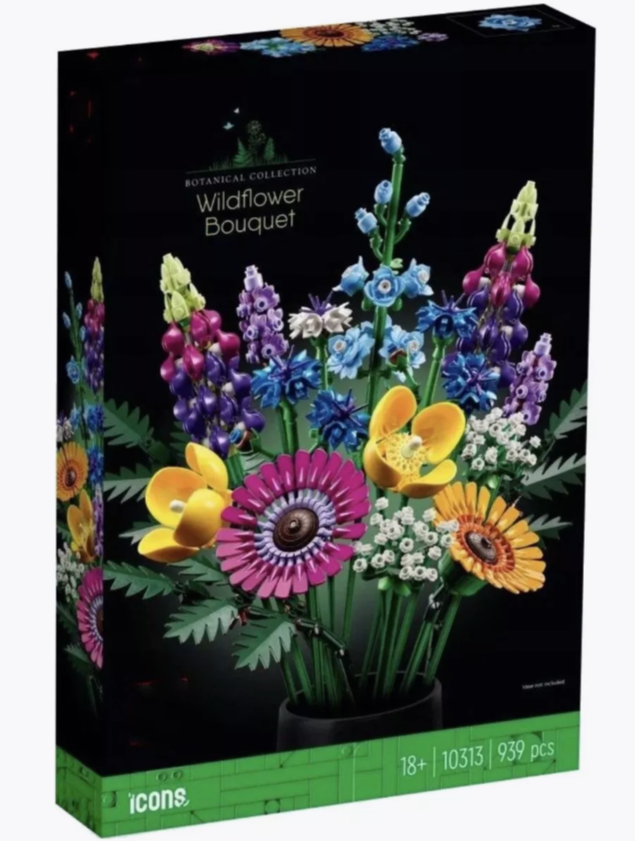 Конструктор Botanical Collection "Букет полевых цветов" 939 деталей